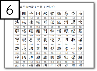 小学5年生で習う漢字一覧